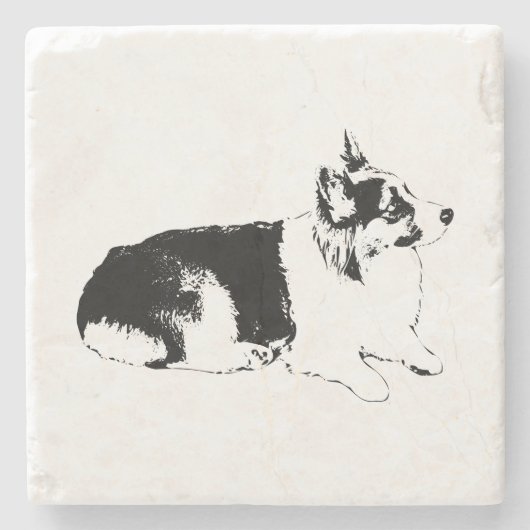 Zijprofielpauze Stenen Onderzetter (Voorkant)