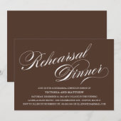 ZIJSCRIPT | REHEARSAL DINER INVITATION KAART (Voorkant / Achterkant)