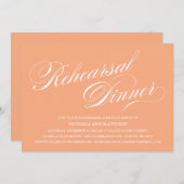 ZIJSCRIPT | REHEARSAL DINER INVITATION KAART (Voorkant / Achterkant)