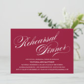 ZIJSCRIPT | REHEARSAL DINER INVITATION KAART (Staand voorkant)