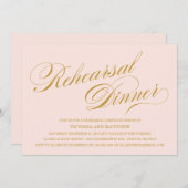 ZIJSCRIPT | REHEARSAL DINER INVITATION KAART (Voorkant / Achterkant)