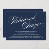 ZIJSCRIPT | REHEARSAL DINER INVITATION KAART (Voorkant / Achterkant)