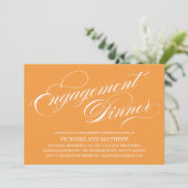 ZIJSCRIPT | VERLOVING-DINERINVITATIE KAART (Staand voorkant)