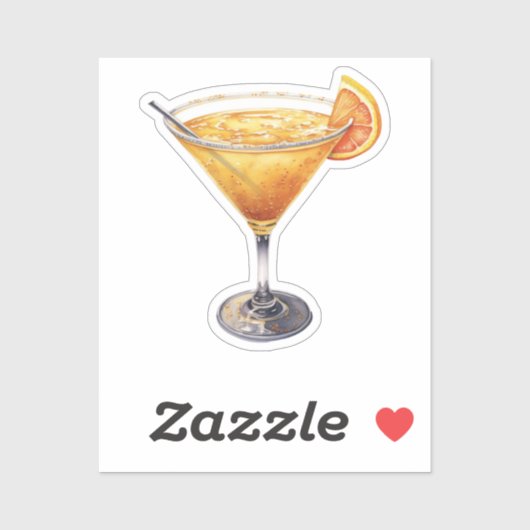zijspan-cocktail-Drink Sticker (Vel)