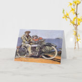 zijspanmotor kaart (Gele Bloem)