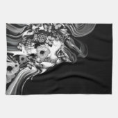 Zijstap, psychedelische rookschedel theedoek (Horizontaal)