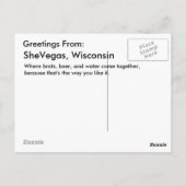 ZijVegas Wisconsin Briefkaart (Achterkant)