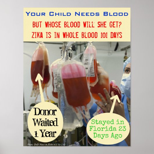 Zika in het bloed 101 dagen Poster van RoseWrites (Voorkant)