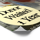 Zika in het bloed 101 dagen Poster van RoseWrites (Hoek)