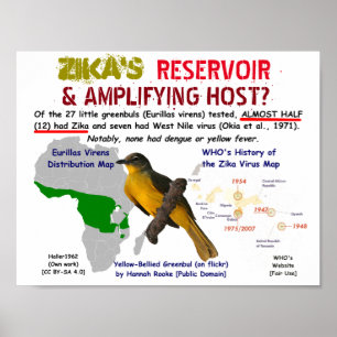 Zika's Reservoir & Amplifying Host door RoseWrites Poster