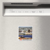 zIL003 i love JERUSALEM Israel Middle East, Fridge Magneet (Insitu (Vaatwasser))