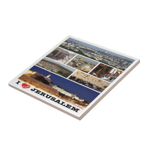 zIL003 i love JERUSALEM Israel Middle East Tegeltje