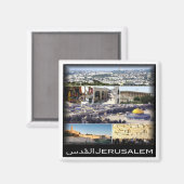 ZIL005 JERUSALEM, Israël, Midden-Oosten, Fridge Magneet (Voorkant / Achterkant)