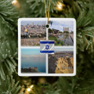 zIL006 TEL AVIV JERUSALEM, Israël, Keramisch Ornament