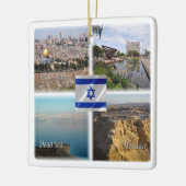 zIL006 TEL AVIV JERUSALEM, Israël, Keramisch Ornament (Links)