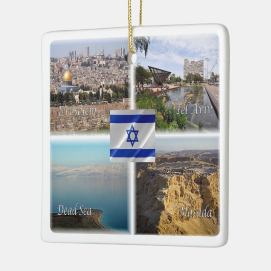 zIL006 TEL AVIV JERUSALEM, Israël, Keramisch Ornament (Links)
