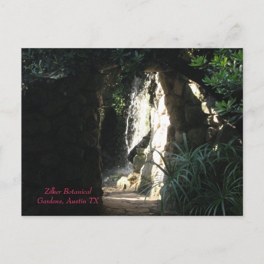 Zilker Botanical Gardens, Austin TX Briefkaart (Voorkant)