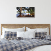 Zilker Park - Austin Texas Skyline 3 Canvas Afdruk (Insitu (Slaapkamer))