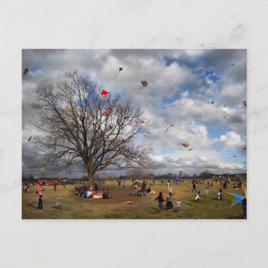 Zilker Park Kite Festival - Austin Texas Briefkaart (Voorkant)