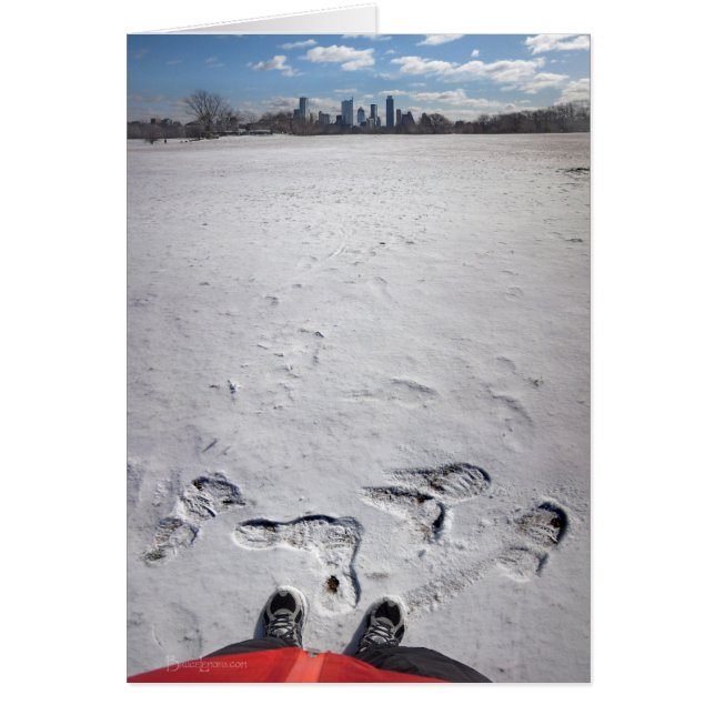 Zilker Park Snow - Austin Texas Downtown Skyline (Voorkant)