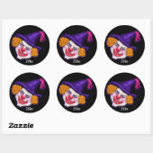 Zilko de Creepy Clown | Halloween Fun Ronde Sticker (Vel)