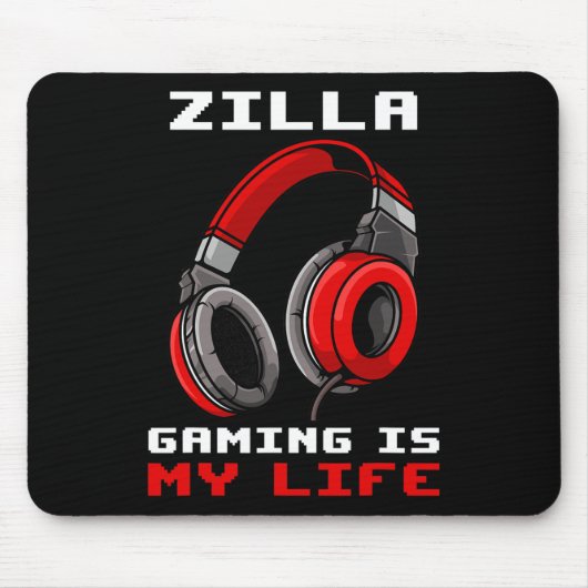 Zilla - Gamen Is Mijn Leven - Gepersonaliseerd Muismat (Voorkant)