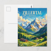 Zillertal Oostenrijk Briefkaart (Voorkant / Achterkant)