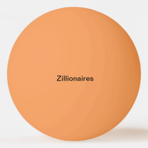 zillionaires oranje pingpongbal
