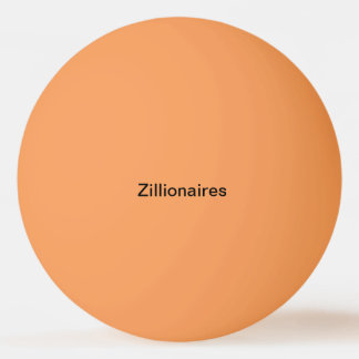 zillionaires oranje pingpongbal