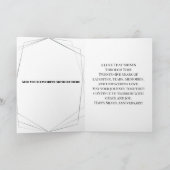  Zilver 25e bruiloft Jubileum Kaart (Binnen)