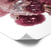 Zilver ABSTRACTE KUNST Abstracte Ontwerp Poster (Hoek)