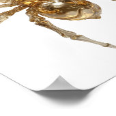 Zilver ABSTRACTE KUNST Modern Design Poster (Hoek)
