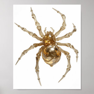 Zilver ABSTRACTE KUNST Modern Design Poster