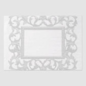 Zilver Acanthus Leaf Lijst Tissuepapier (Voorkant)