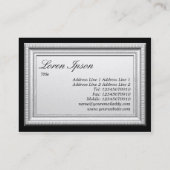 Zilver Afbeelding Lijst Visitekaartje (Achterkant)