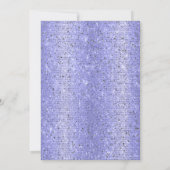 Zilver Afstudeerder Pet, Disco Ball, Wijnviolette Kaart (Achterkant)