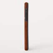 Zilver als Caduceus Medical Symbol Mahogany Print Case-Mate iPhone Case (Achterkant/links)