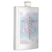 Zilver als RN Caduceus Medical Moeder Pearl Flacon (Rechts)