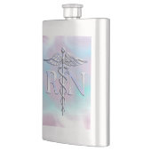 Zilver als RN Caduceus Medical Moeder Pearl Flacon (Links)