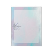 Zilver als RN Caduceus Medical Moeder Pearl Notitieblok (Linkerzijde)