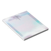 Zilver als RN Caduceus Medical Moeder Pearl Notitieblok (Schuin)