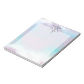 Zilver als RN Caduceus Medical Moeder Pearl Notitieblok (Linkerzijde)