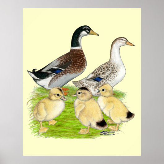 Zilver Appleyard Familie Poster (Voorkant)