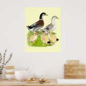Zilver Appleyard Familie Poster (Keuken)