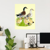 Zilver Appleyard Familie Poster (Thuiskantoor)