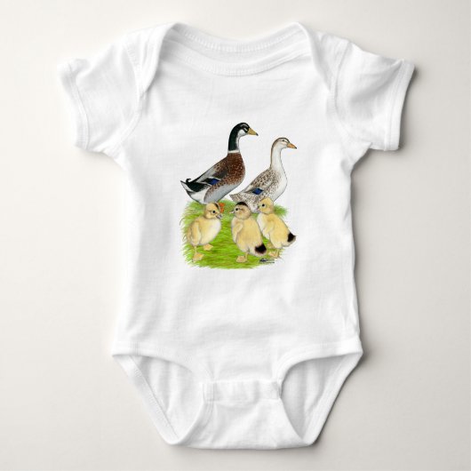 Zilver Appleyard Familie Romper (Voorkant)