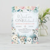 Zilver Arctisch Dier Winter Nederland Verjaardag Kaart (Staand voorkant)