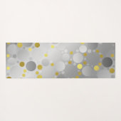 zilver, bal, glanzend, bol, rond, metalli yogamat (Achterkant (horizontaal))