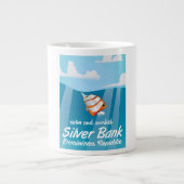 Zilver Bank Dominicaanse Republiek Snorkel reizen Grote Koffiekop (Voorkant)
