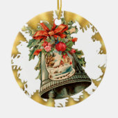  zilver Bells keramisch kerstversiering Keramisch Ornament (Voorkant)